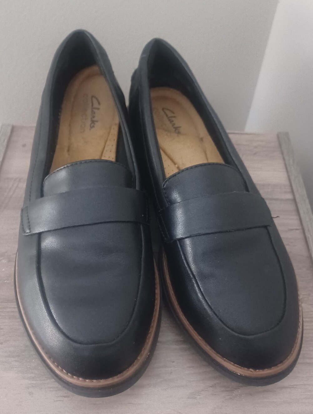 Clarks Sharon Gracie Slip On Loafers Sz 9 Wide